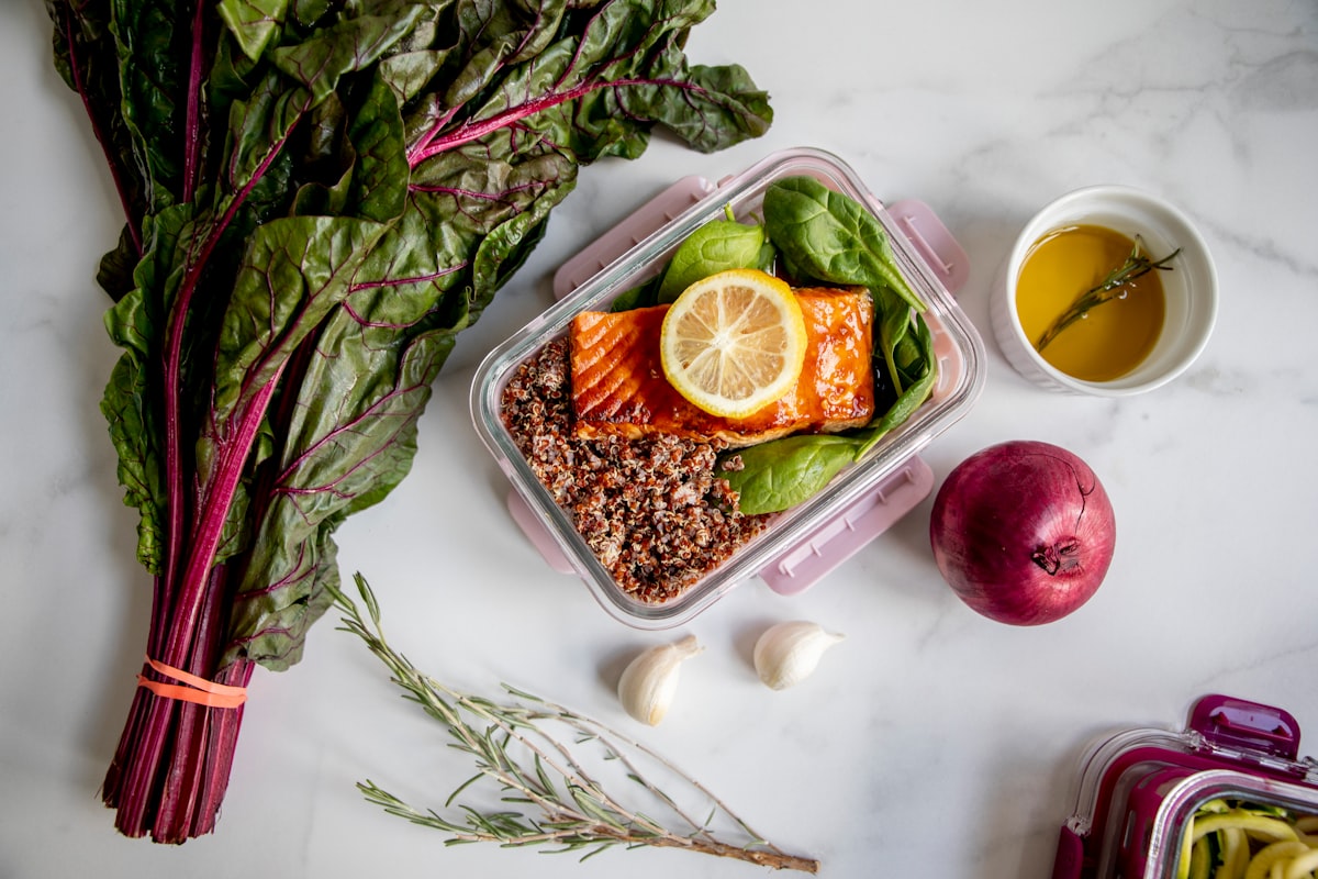 Professional nutrition consultation workspace